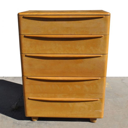 Heywood Wakefield Encore 5-drawer vintage wood chest dresser