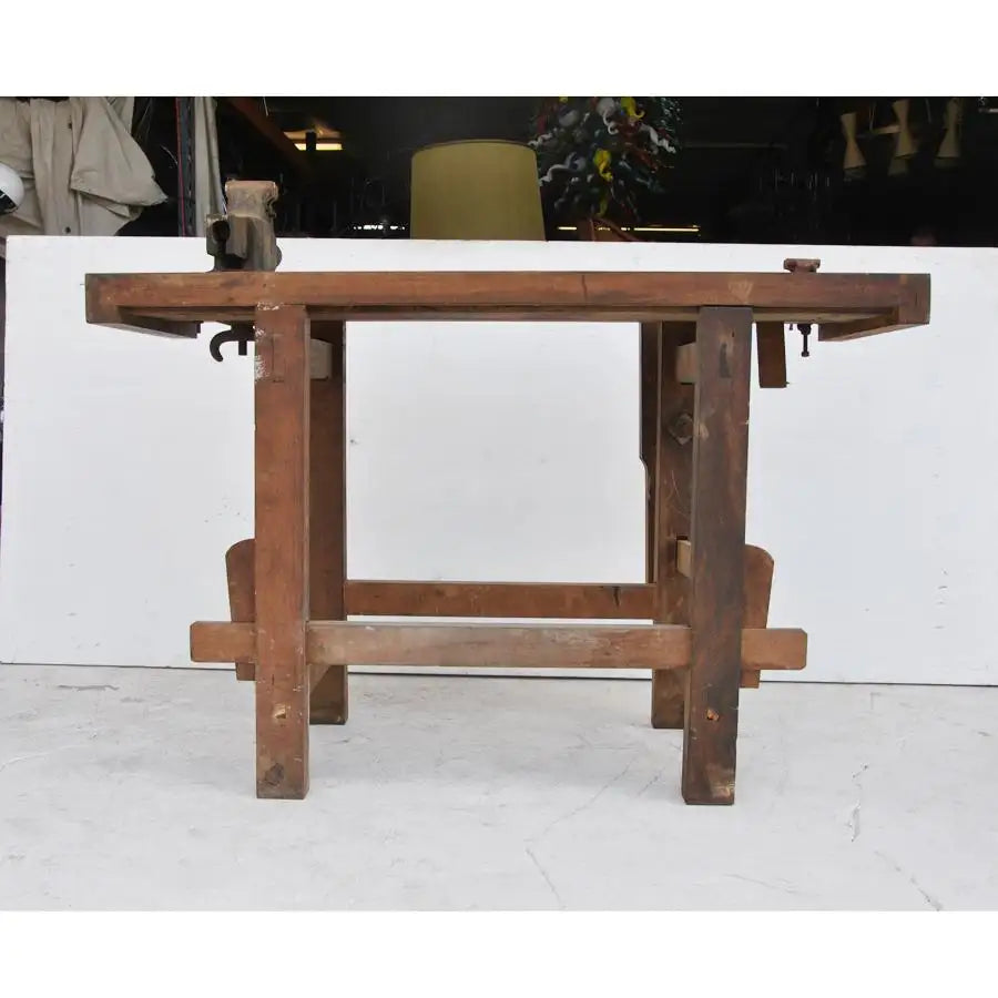 Vintage Industrial Carpenter Work Bench Reed MFG Co