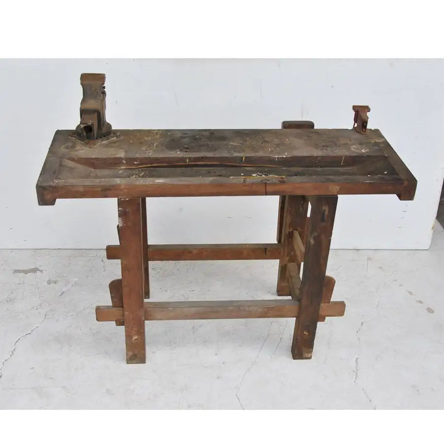 Vintage Industrial Carpenter Work Bench Reed MFG Co