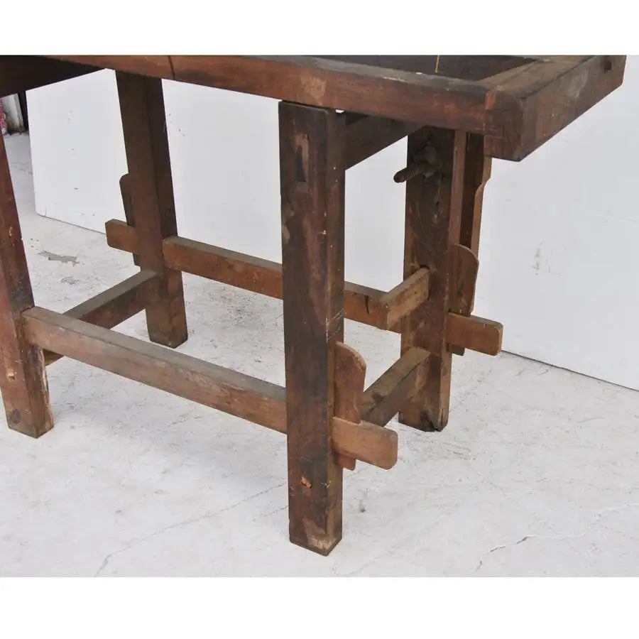 Vintage Industrial Carpenter Work Bench Reed MFG Co