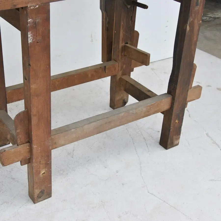 Vintage Industrial Carpenter Work Bench Reed MFG Co