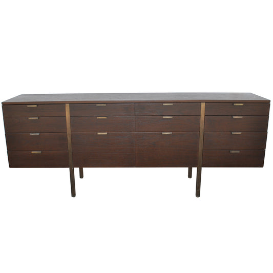 Vintage Edward Wormley Dunbar executive credenza with mid-century design
