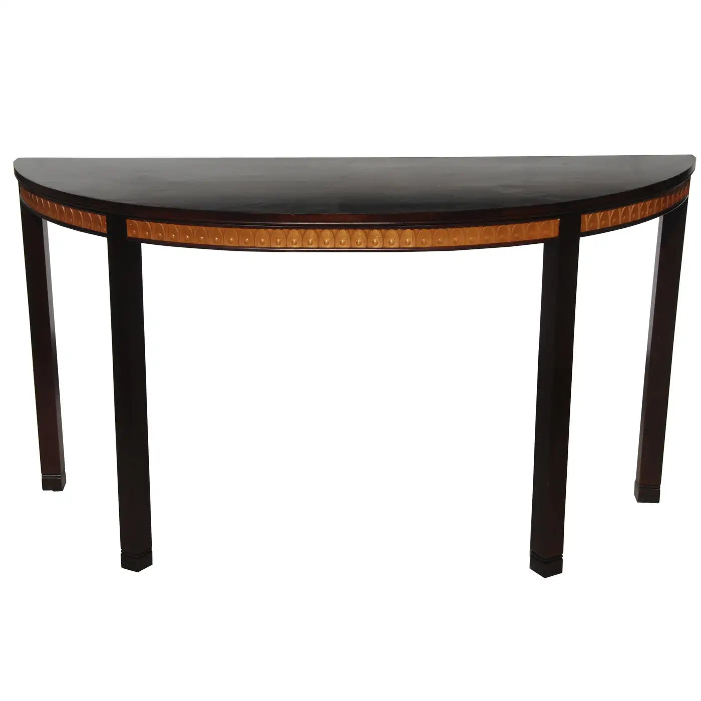 Hickory Demilune Console Entry Table