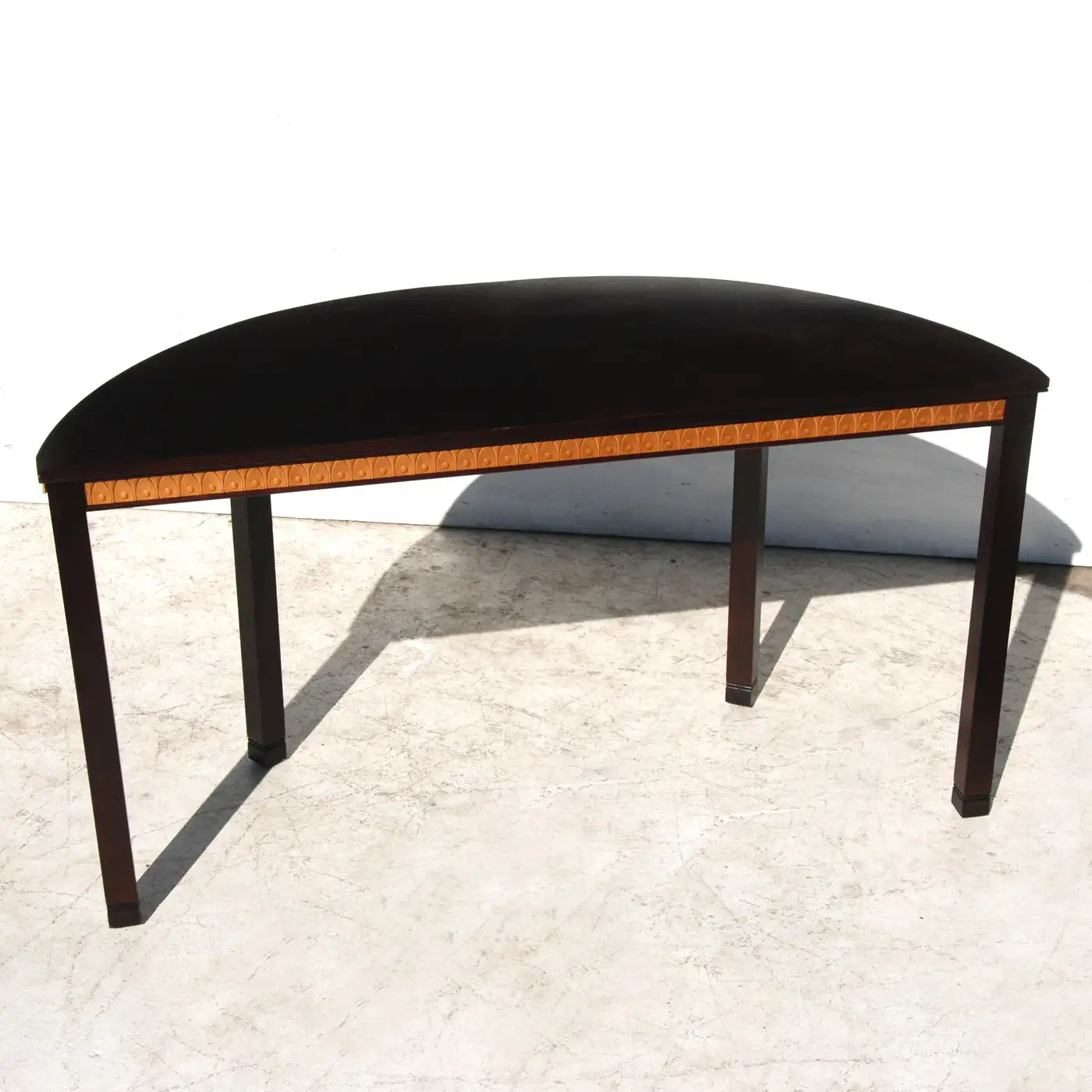 Hickory Demilune Console Entry Table