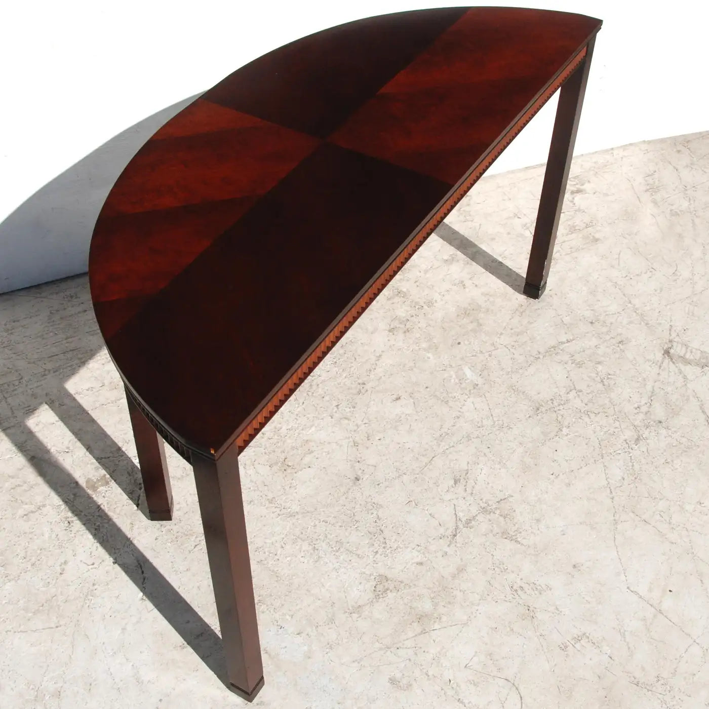 Hickory Demilune Console Entry Table