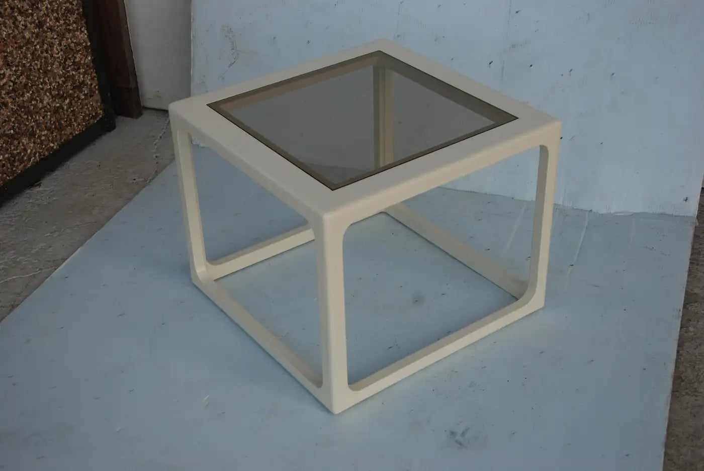 Pair Modern Laquered Side Tables