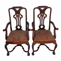 Pair Vintage Arm Chairs