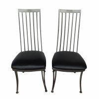Pair of Metal Side Chairs by Johnston Casual Furniture