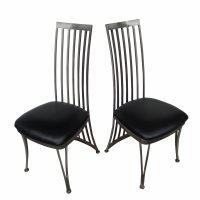 Pair of Metal Side Chairs by Johnston Casual Furniture