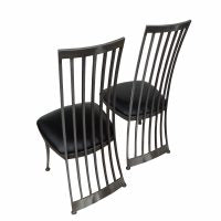 Pair of Metal Side Chairs by Johnston Casual Furniture