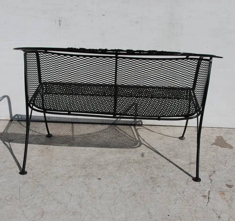 Mid Century Woodard Style Patio Settee