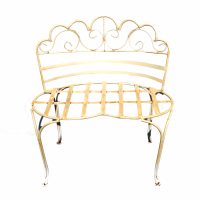 Outdoor White Love Seat