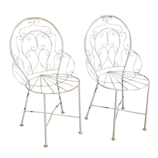 Pair of Rustic Outdoor Arm Chairs (MS10457)