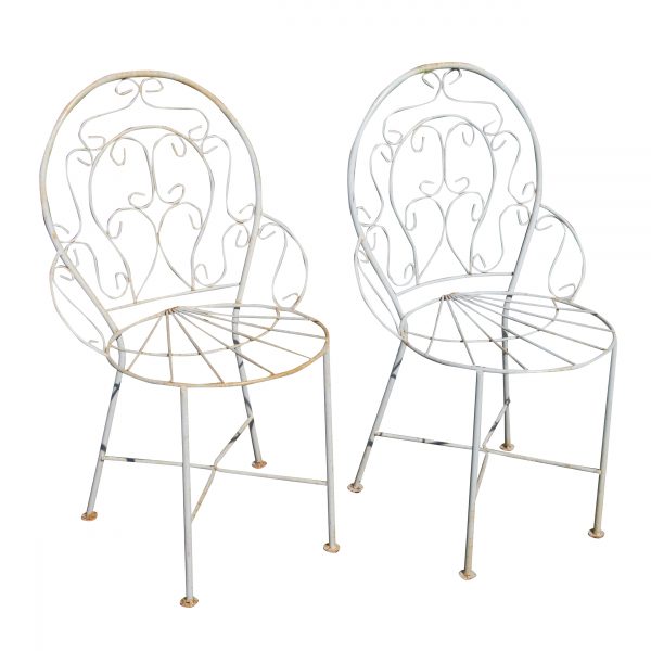 Pair of Rustic Outdoor Arm Chairs (MS10457)