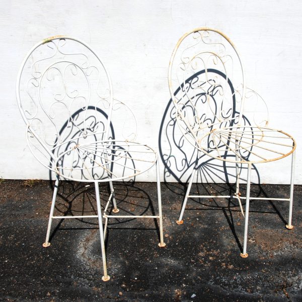 Pair of Rustic Outdoor Arm Chairs (MS10457)