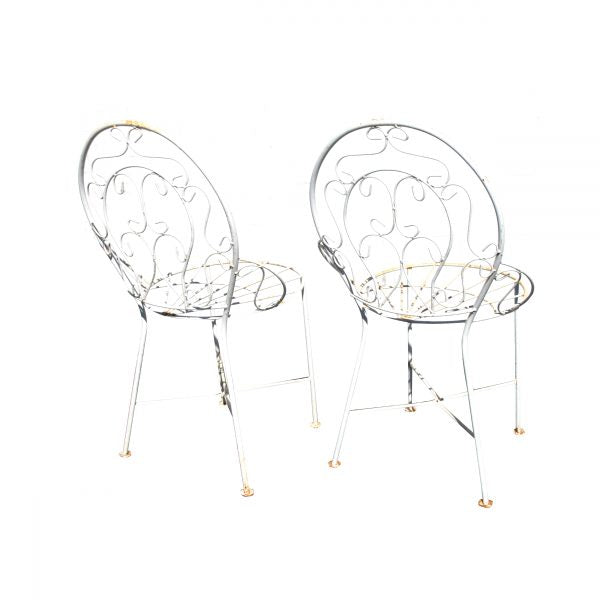 Pair of Rustic Outdoor Arm Chairs (MS10457)