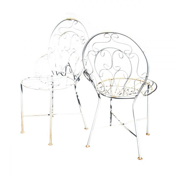 Pair of Rustic Outdoor Arm Chairs (MS10457)