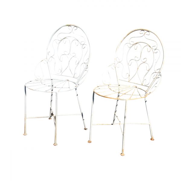 Pair of Rustic Outdoor Arm Chairs (MS10457)