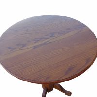 30″ Wood Round Top Bar – Side Table
