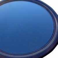 Round Coffee Table with Glass Top