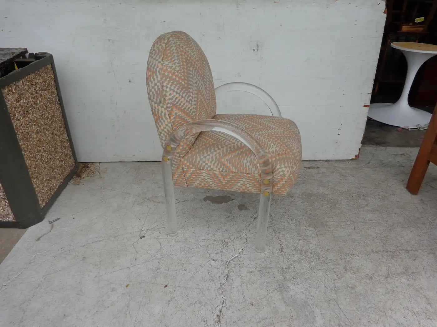 Charles Hollis Jones Waterfall Lucite Chair