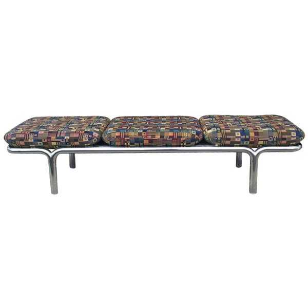 Modern Chrome Bench Metropolitan Luxe By Brian Kane