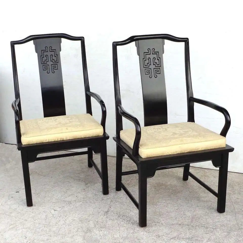Mid-century modern set of 6 Chin Hua dining chairs