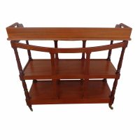 19th Century 3 Tier Trolley Tea Cart