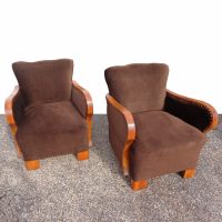 Pair of original 1930’s Art Deco Lounge Chairs