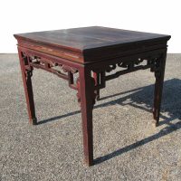 Antique Chinese Wood Ba Xian Eight Immortals Dining Table