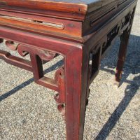 Antique Chinese Wood Ba Xian Eight Immortals Dining Table