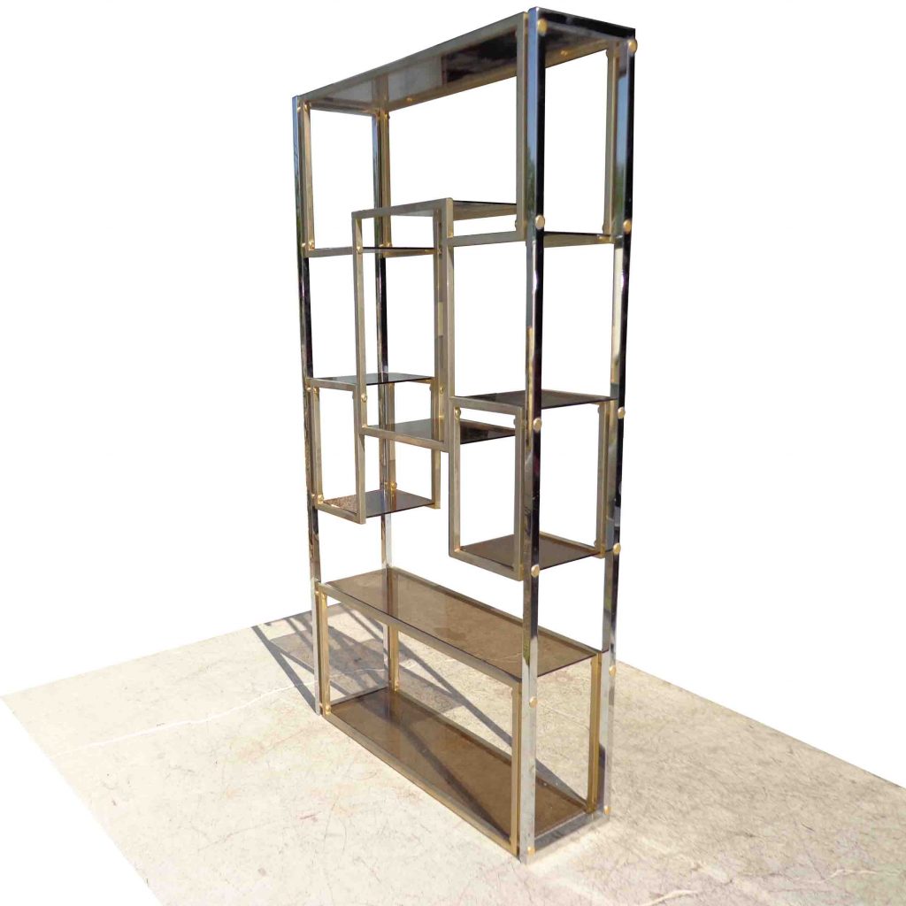 75″ Glass Shelving with Metal Frame (MS10120)