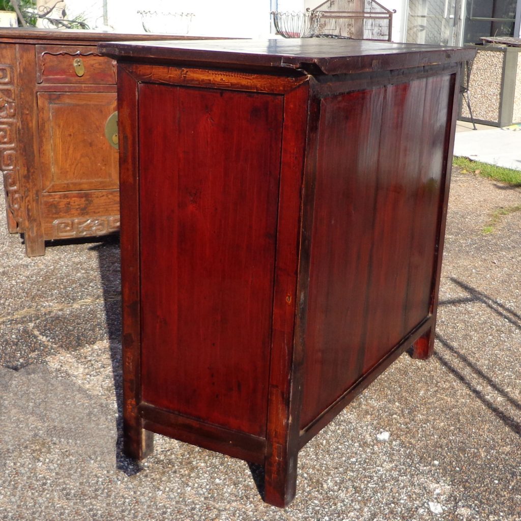 40″ 19th Century Qing Gansu Painted Cabinet (MS10146)