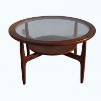 32″ Round Mid Century Coffee table