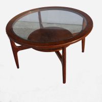 32″ Round Mid Century Coffee table