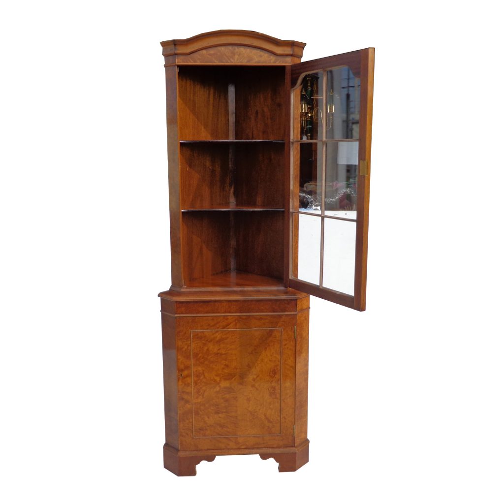 71″ British Walnut Corner Cabinet / Cupboard (MS10171)