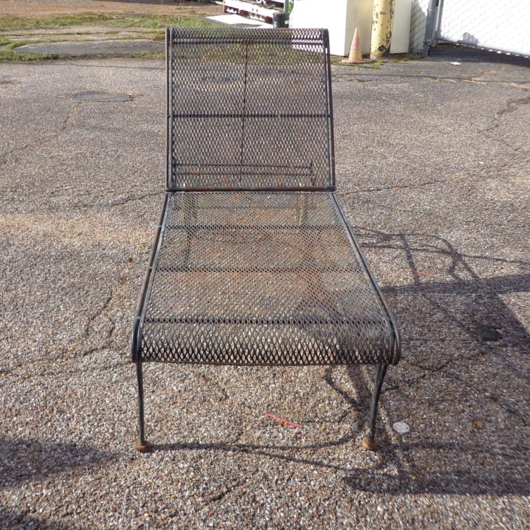 Wrought Iron Patio Chaise Lounge