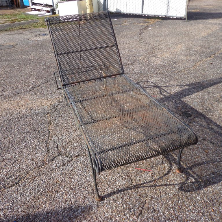 Wrought Iron Patio Chaise Lounge
