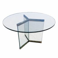 48″ All Glass Round Table