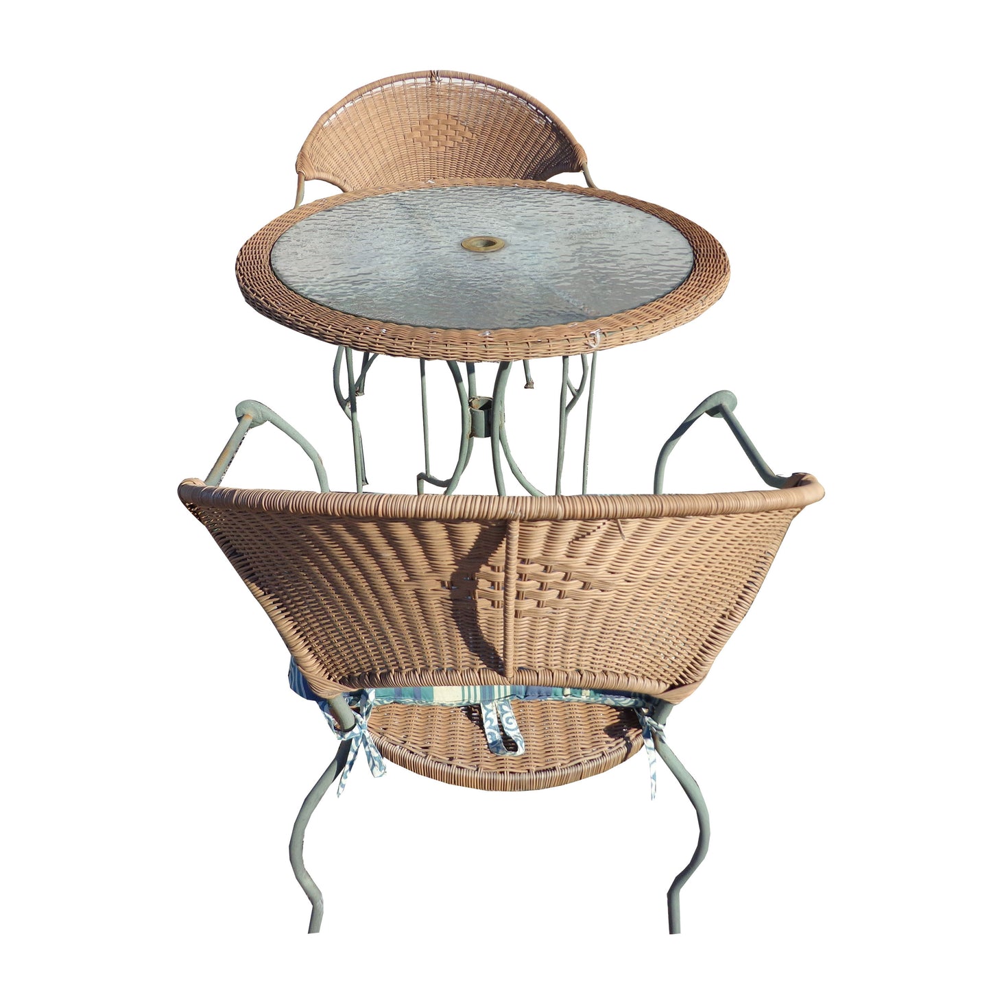 4 Pieces Set oF Outdoor, Table, Chairs and Umbrella