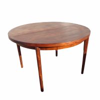 Scandinavian Rosewood Extendable Dining Table by Hans Olsen