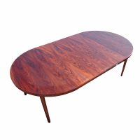 Scandinavian Rosewood Extendable Dining Table by Hans Olsen