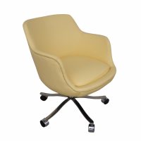 Vintage Zographos Alpha Bucket Chair Restored with New Leather