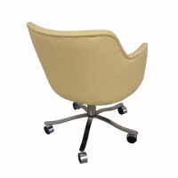Vintage Zographos Alpha Bucket Chair Restored with New Leather