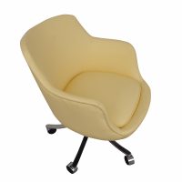 Vintage Zographos Alpha Bucket Chair Restored with New Leather