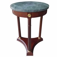 18″ Round Marble Top Side Table
