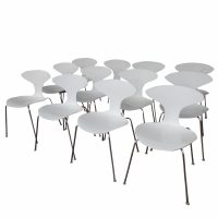 Set of 12 Bernhardt Orbit Side Chairs