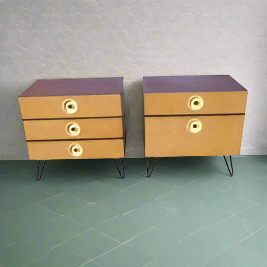Pair of Vintage German Nightstands