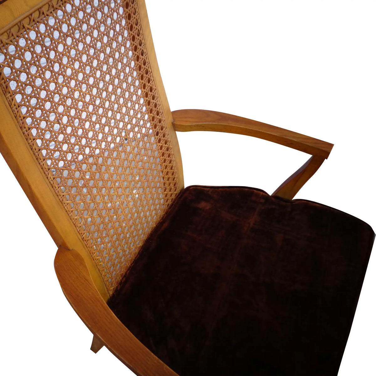 (1) Lane High Back Cane Burl Dining Chairs 8 AVAILABLE