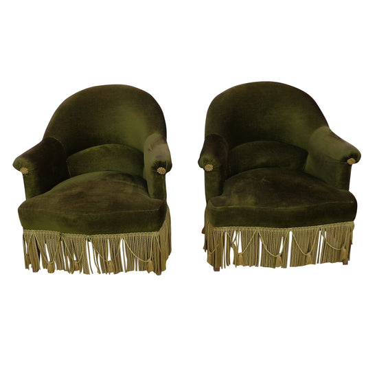 Vintage Pair of Junior Lounge Chairs